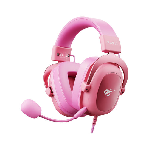 Diadema gamer Havit H2002D Rosado