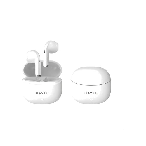 Audífonos TWS Havit TW941 blancos · vista 2 de 5