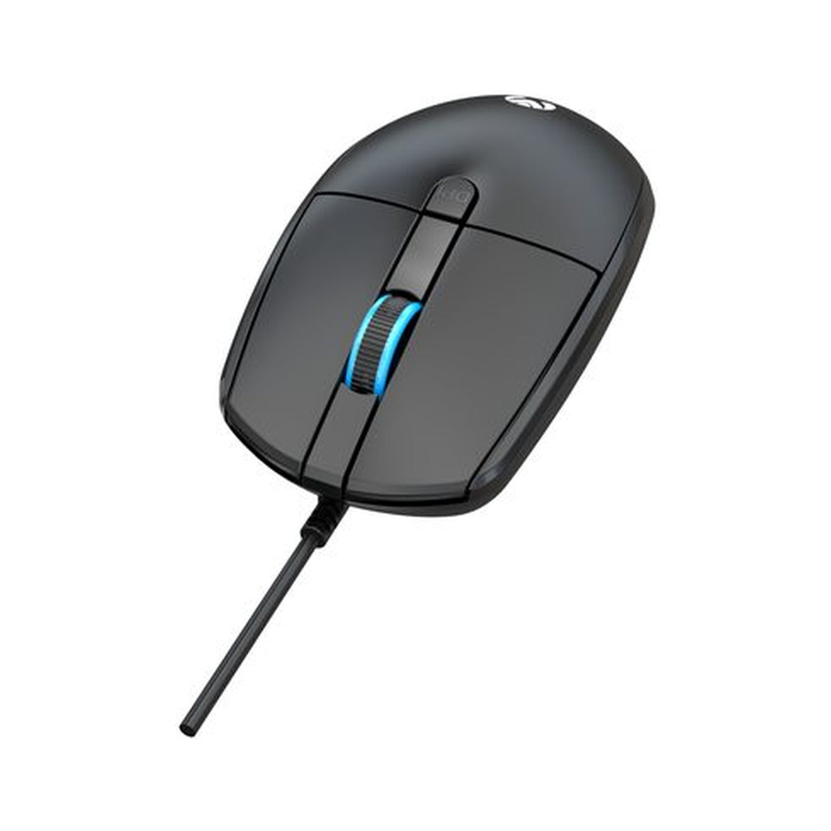 Mouse alámbrico Mikuso MOS-101U rojo y negro