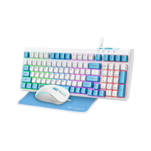Combo 3 en 1 Havit KB897CM · teclado, mouse y pad · vista 1 de 1